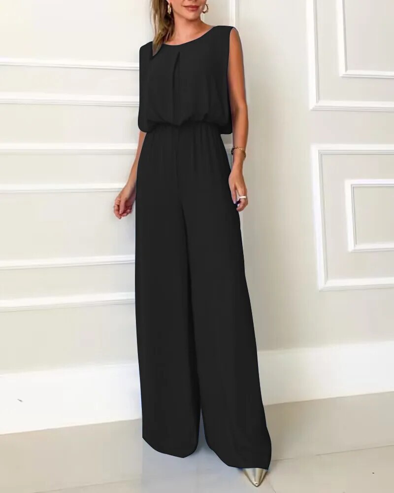 Casual Sleeveless Jumpsuit